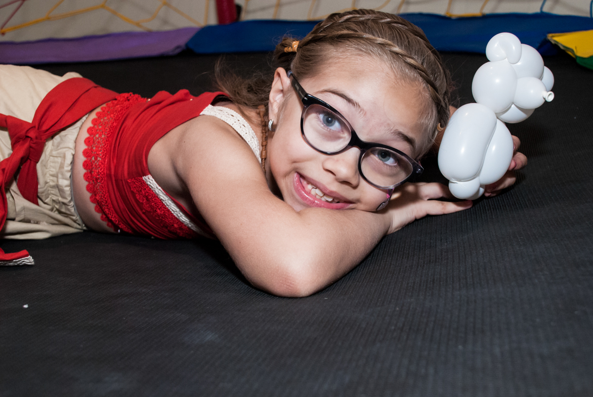 final da festa com a sophia posando para a foto