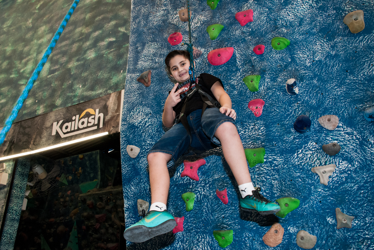 diversão garantida escalando