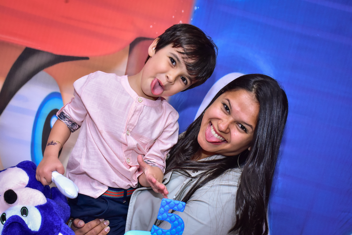 foto engraçada com careta