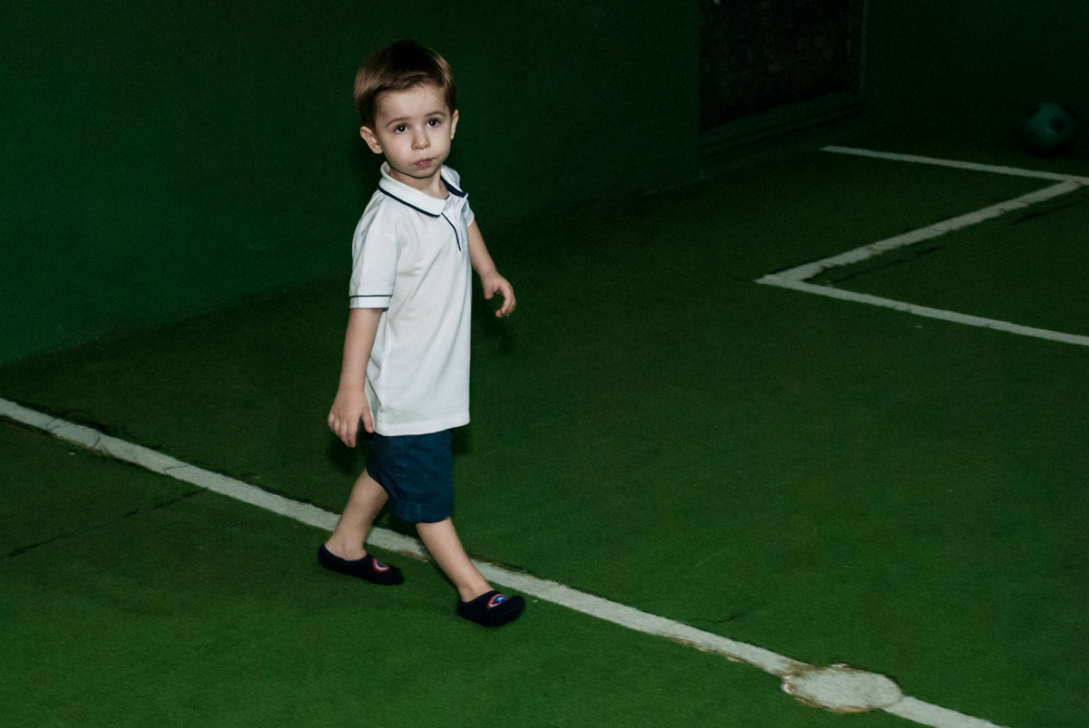 hora de visitar o campo de futebol do buffet