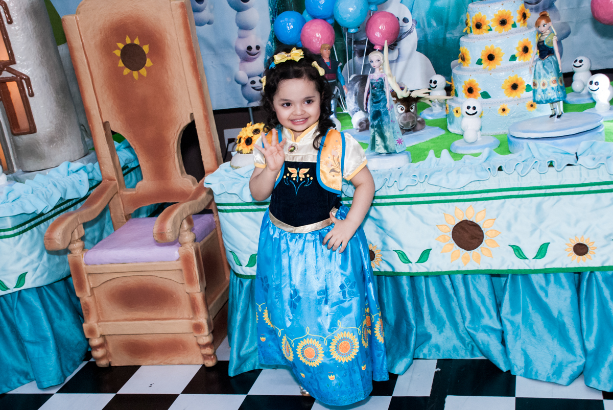 Pose de princesa para a foto