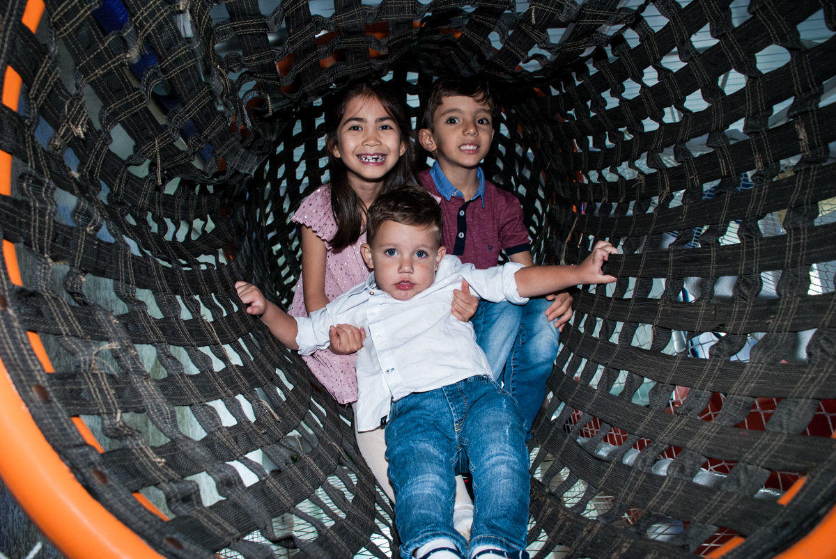 Foto linda feita no túnel do brinquedão