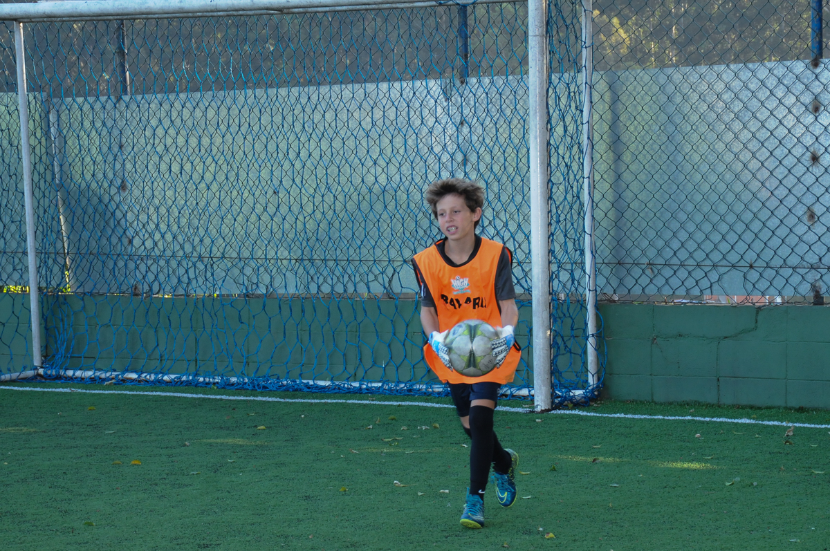 Fotografia do goleiro do jogo de futebol do Buffet High Soccer