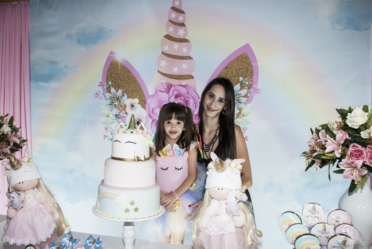 A mãe chegou para uma foto