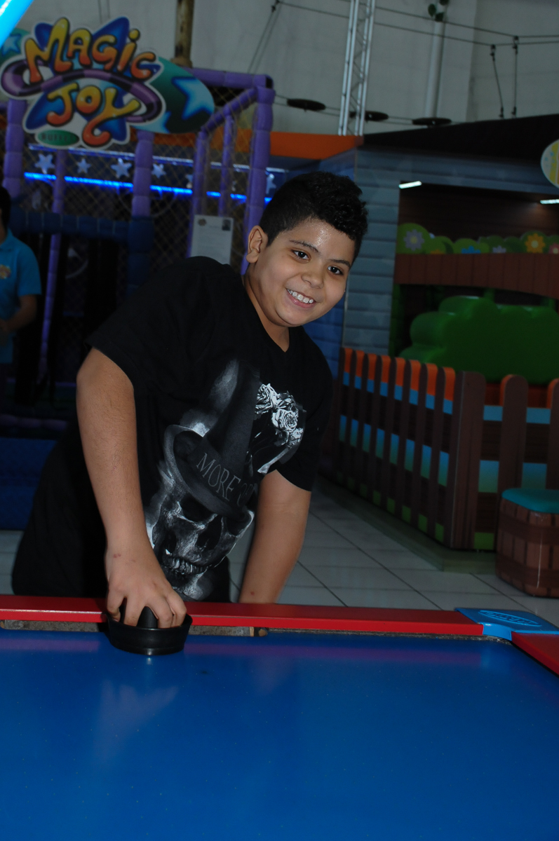 Foto do convidado no brinquedo