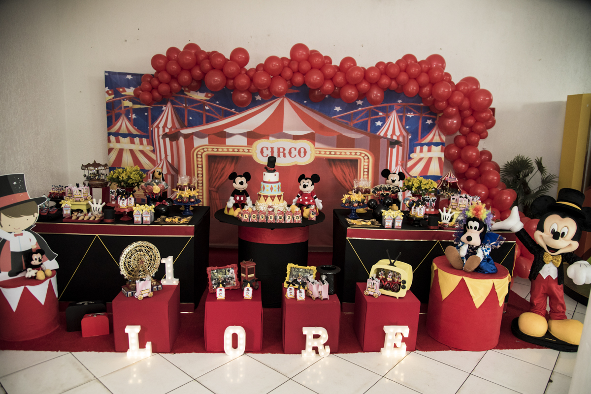 mesa temática circo