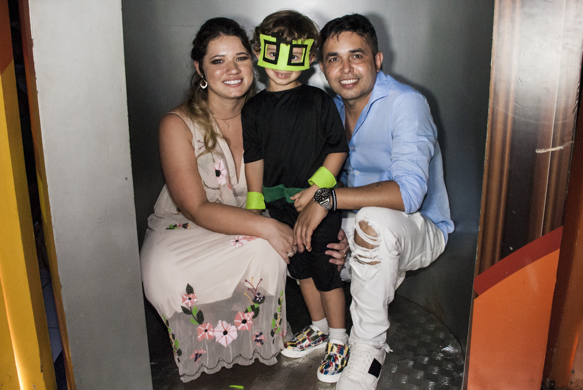 Parabéns animado com os pais