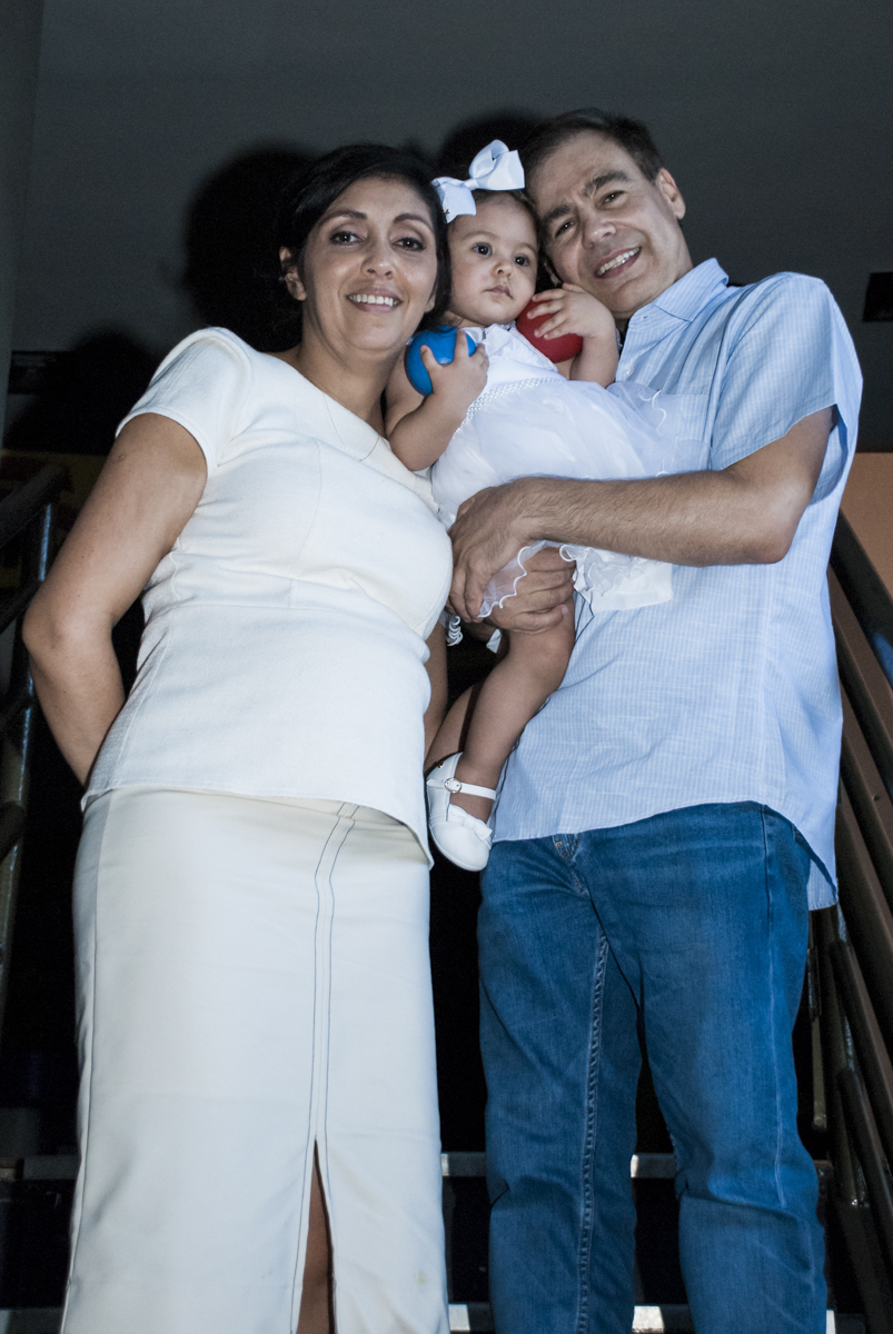 A família se prepara para o parabéns