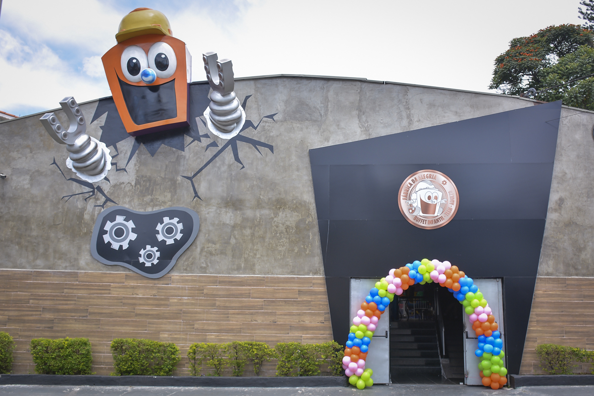 Aniversário de Luisa e Marcelo 5 anos, festa realizada no Buffet Fábrica da Alegria, Osasco, São Paulo