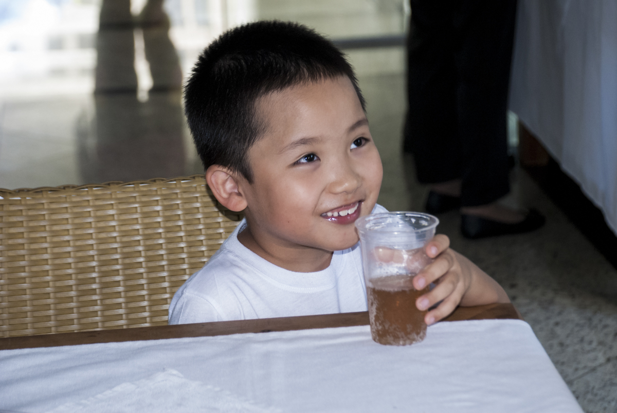 hora de refrescar tomando um suco