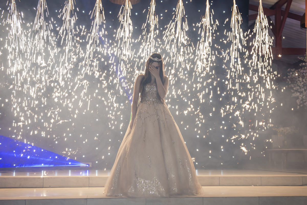 muita emoção da aniversariante