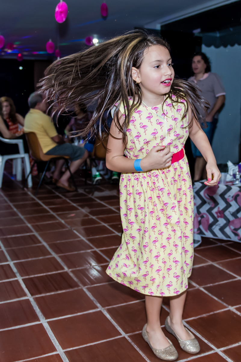 A aniversariante gosta muito de dançar