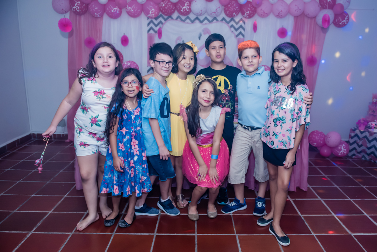 As amigas posam para a foto