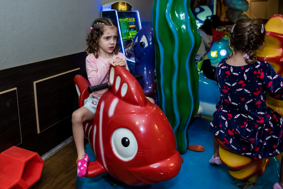 diversão no carrossel