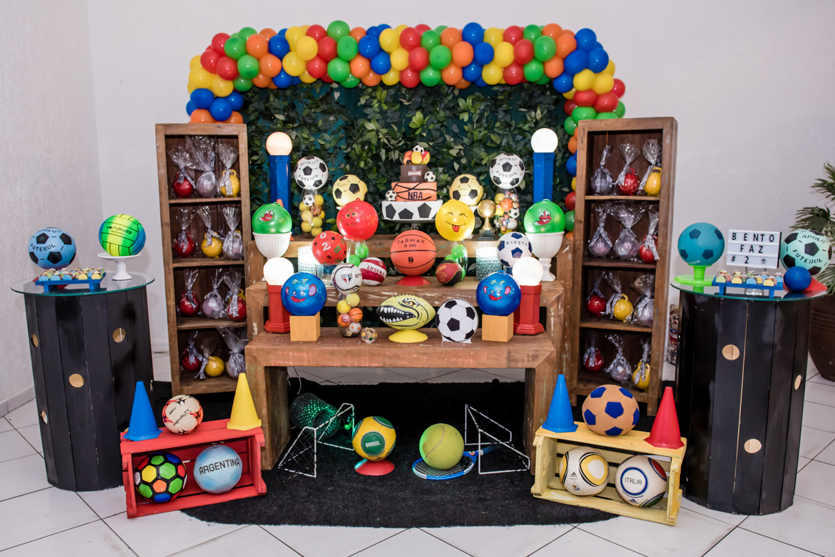 mesa temática bolas