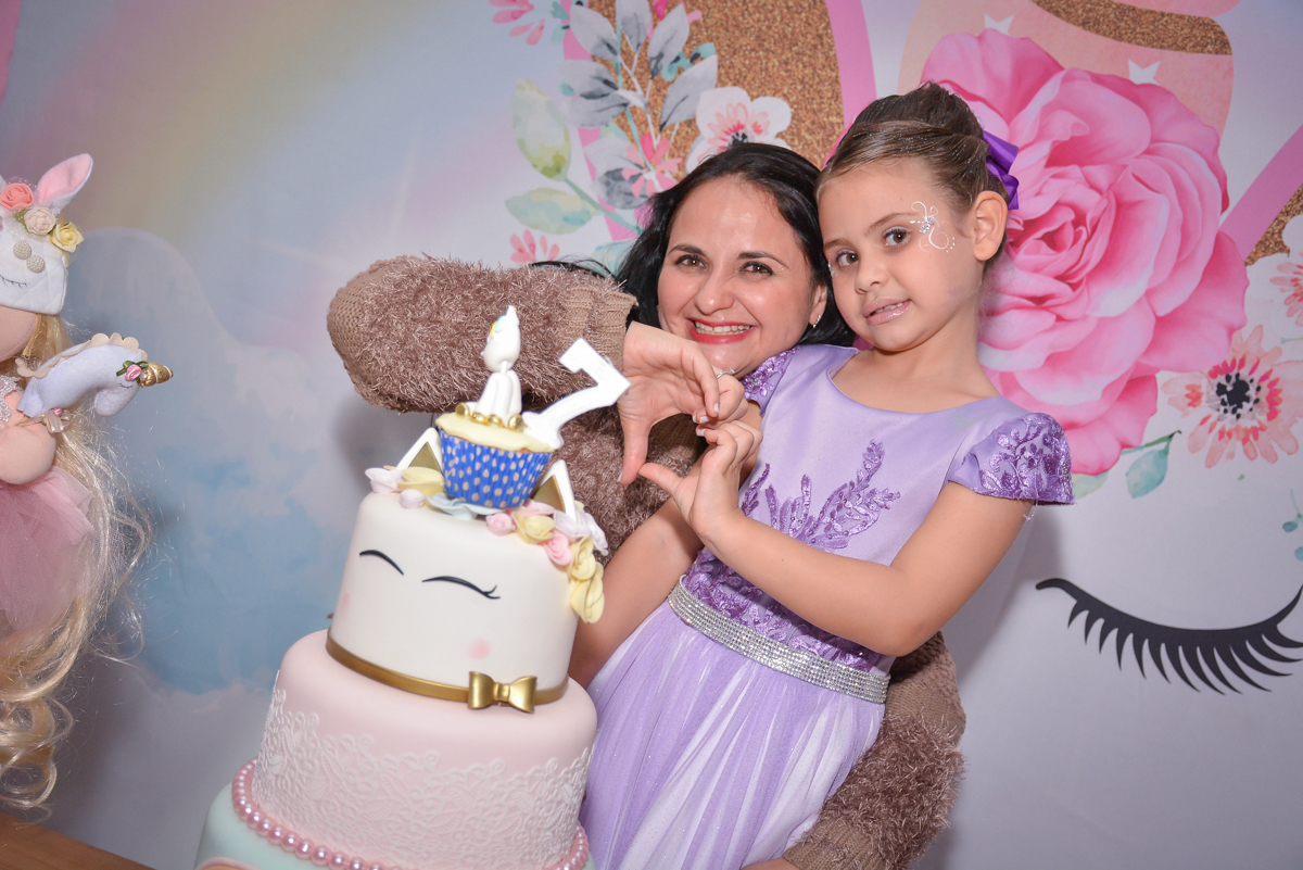 foto com a mamãe