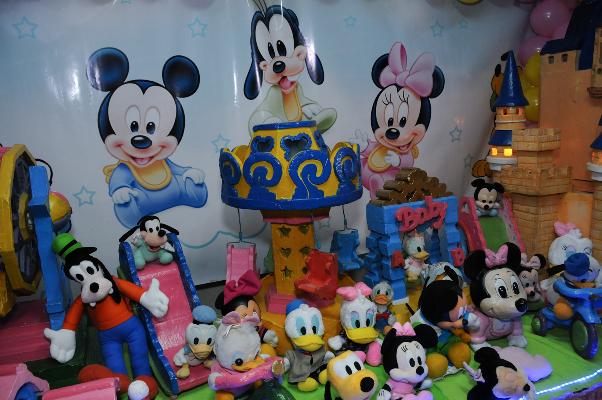 mesa da minie rosa no Buffet infantil na zona norte SP