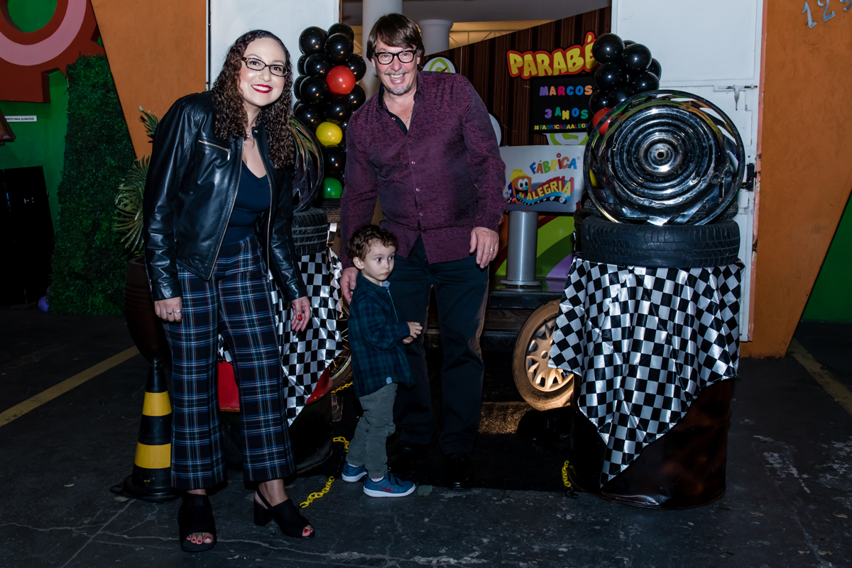 entrada da família para a festa