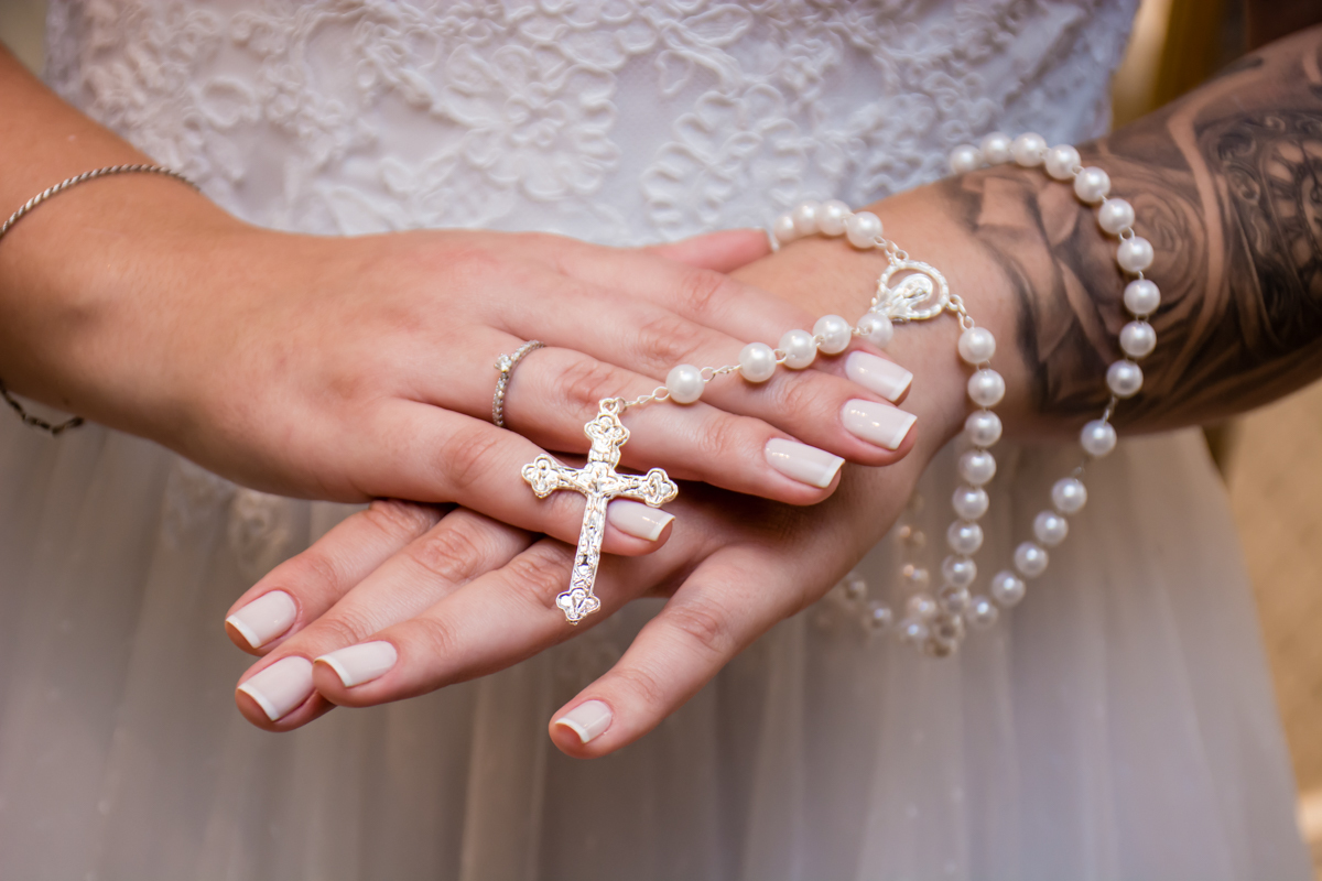 finalmente pronta para a cerimonia