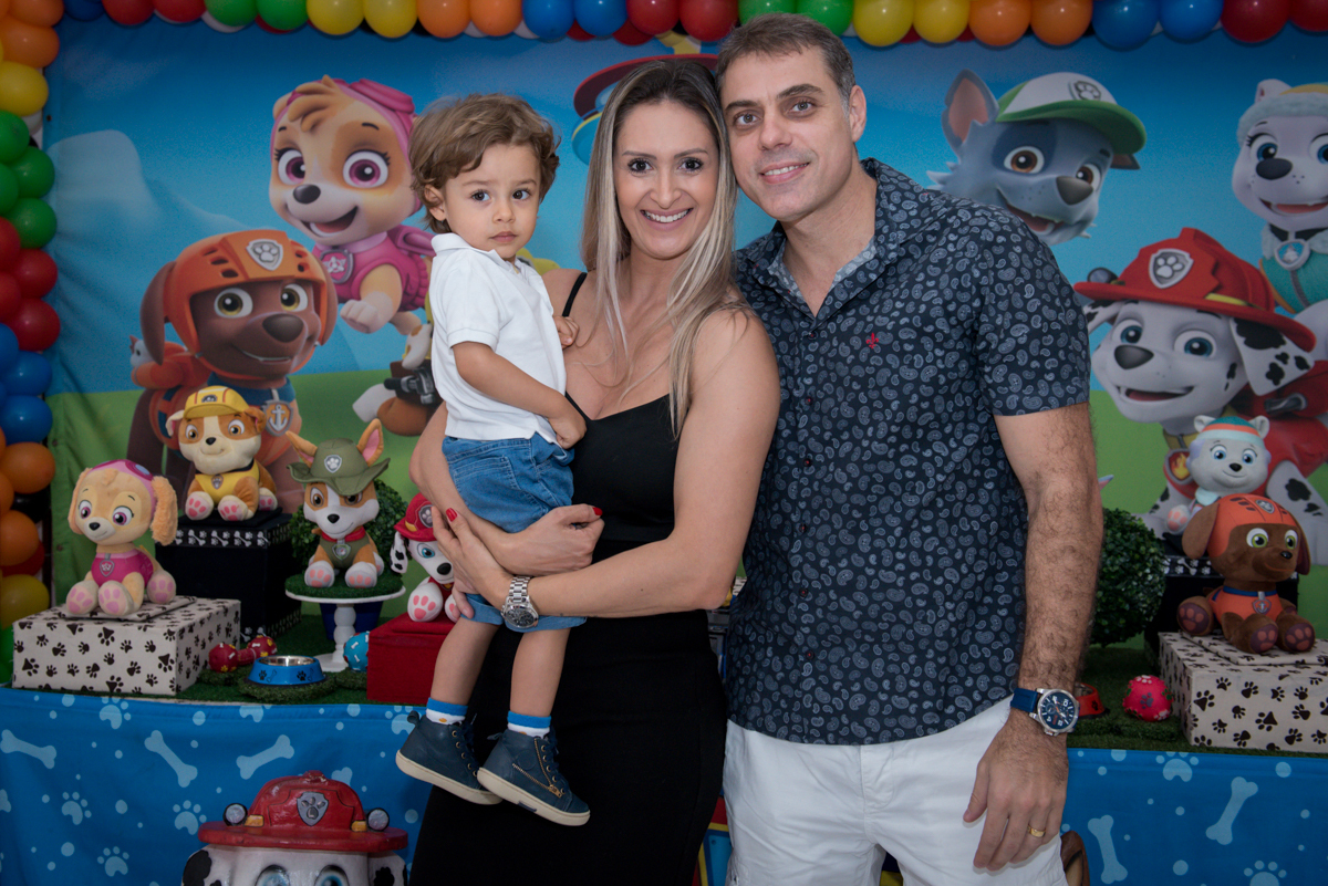 fotografia com a família