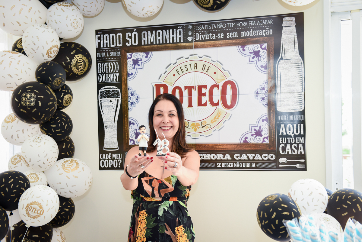 entrada da família para a festa