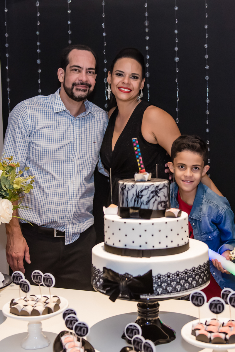 final da festa com a foto da família