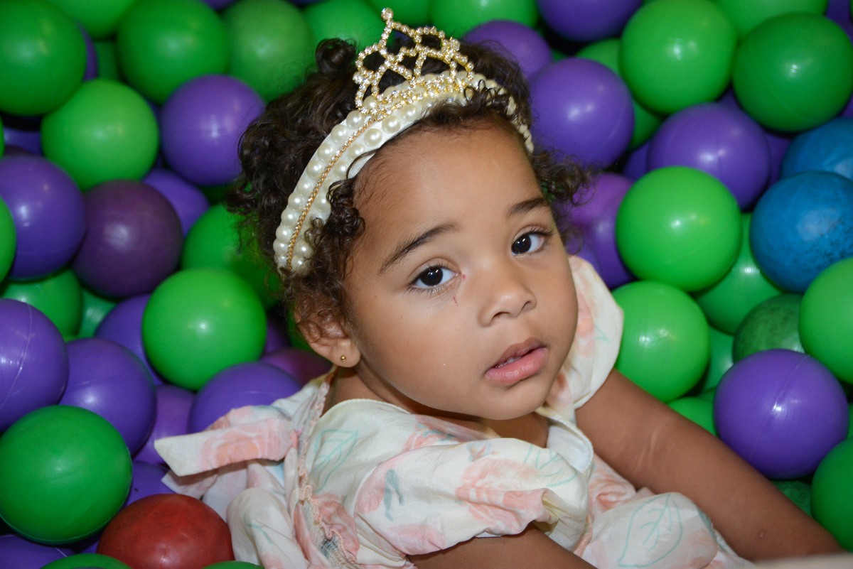 princesa da festa na piscina de bolinha no Buffet Fábrica da Alegria Unidade Morumbi,São Paulo