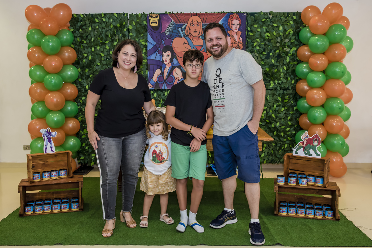 chegada da família para a festa