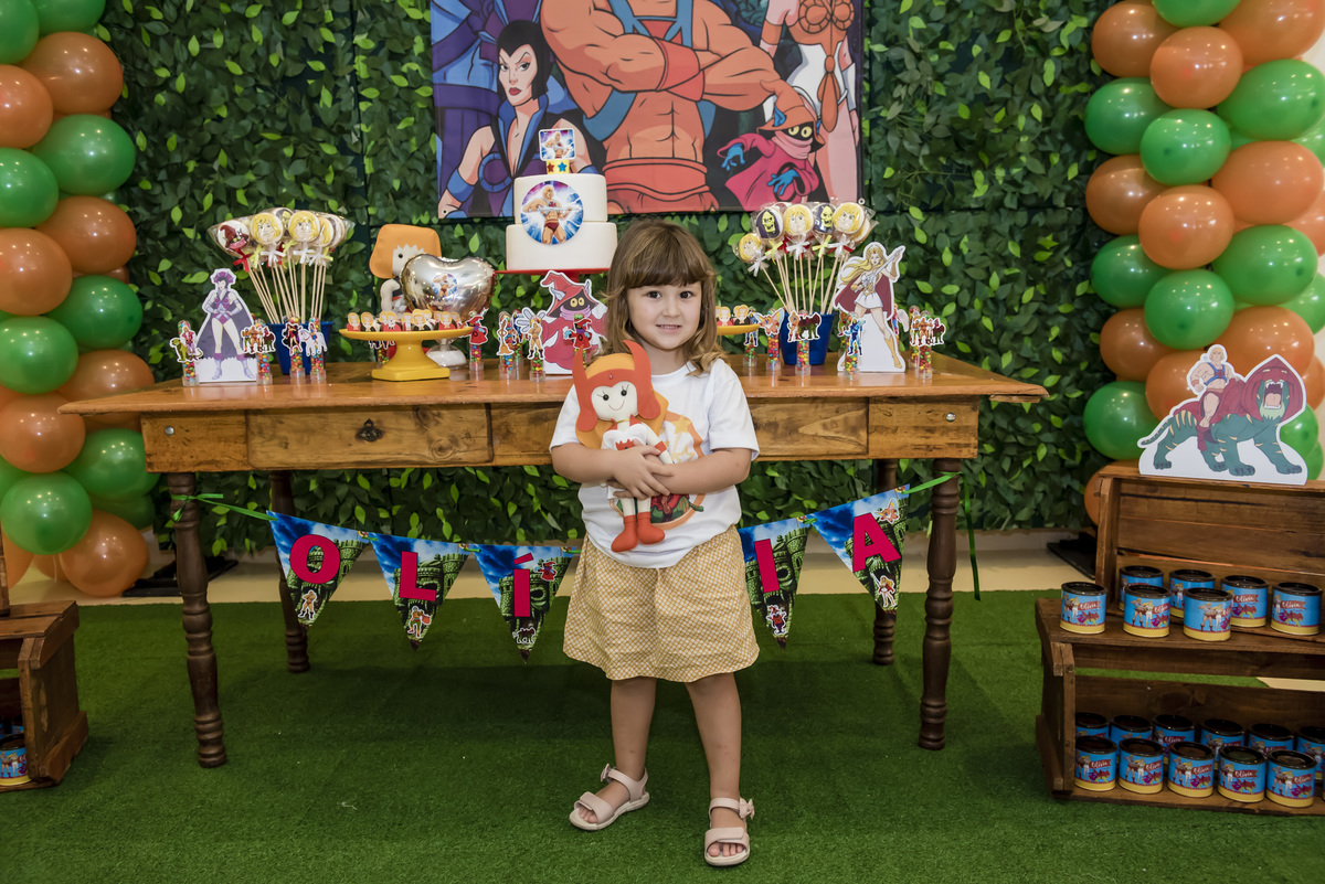 pose para a foto na mesa temática