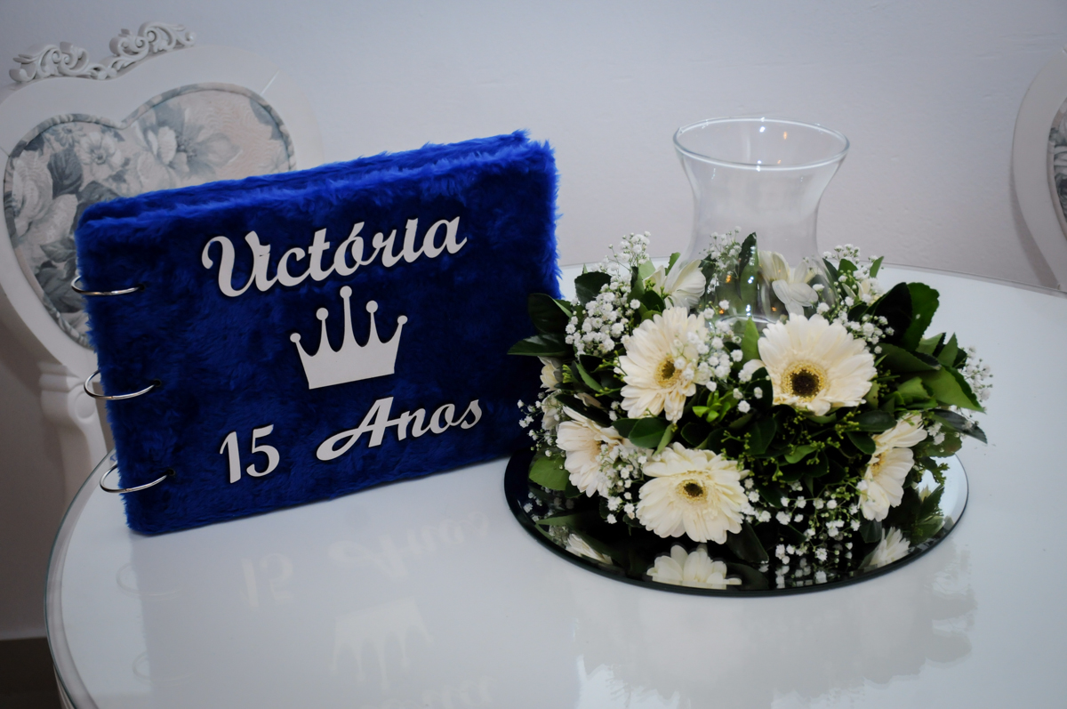 livro de assinatura de festa de 15 anos no Buffet Marília's São Paulo