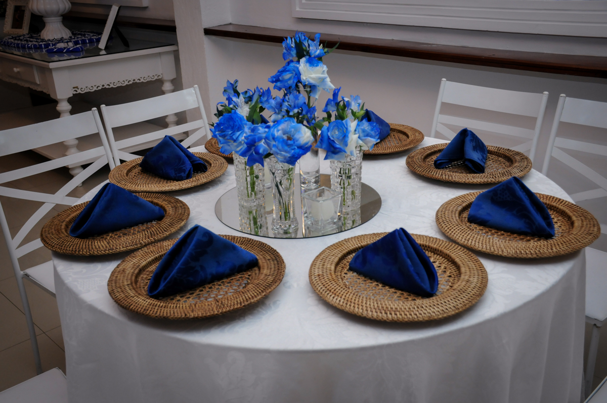 decoração da mesa de jantar no Buffet Marília's São Paulo