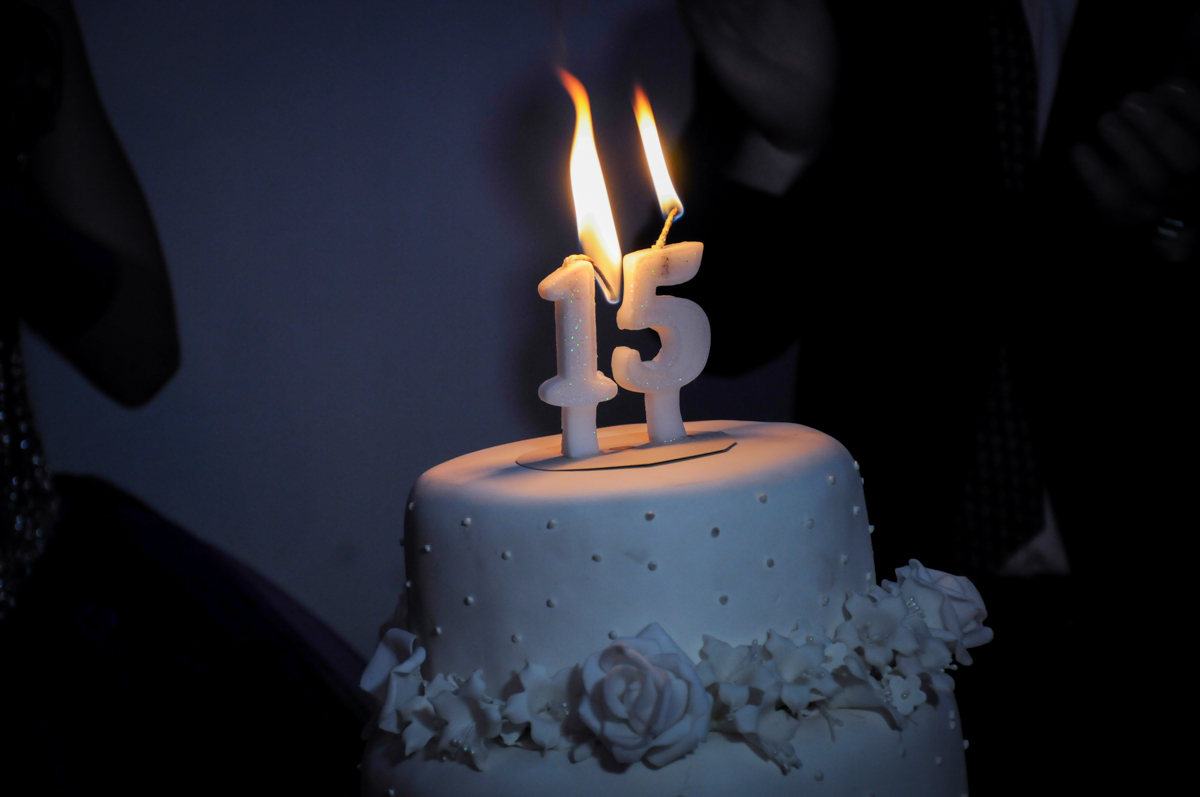 bolo de 15 anos no Buffet Marília's São Paulo