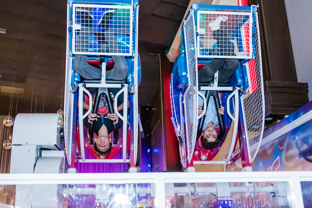 luping emocionante para os convidados de da festa