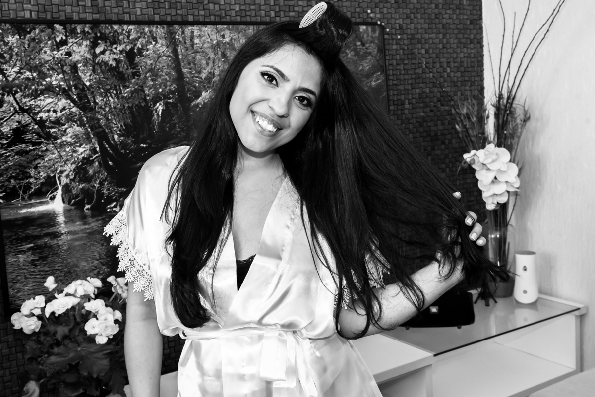 noiva linda quasa pronta