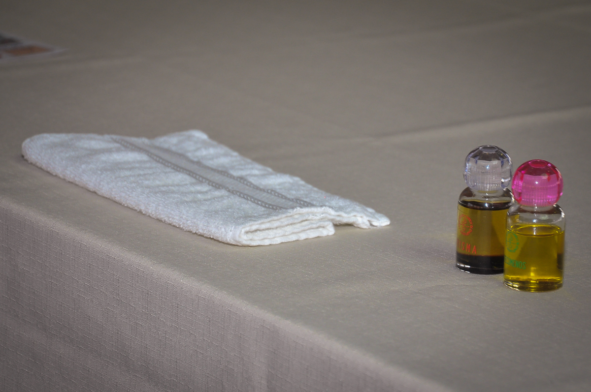 toalhinha de batismo no Paróquia São Bento Morumbi