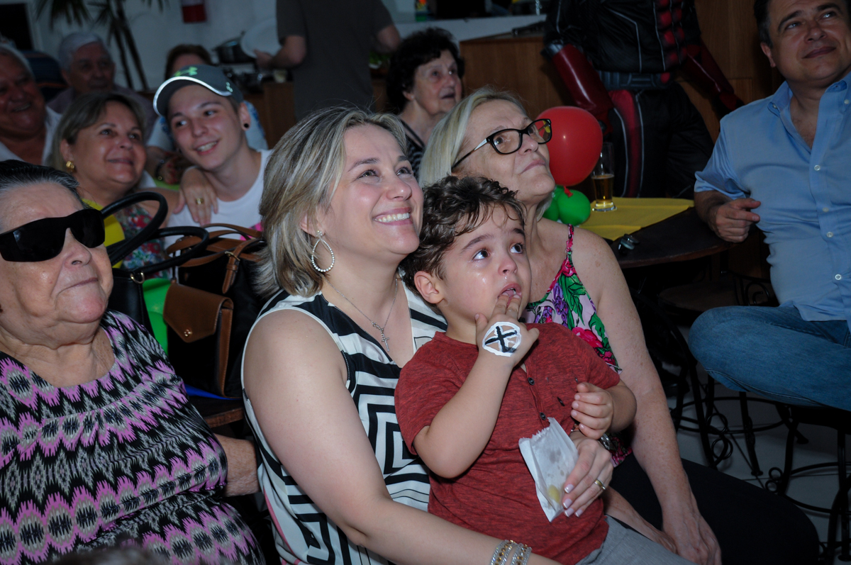 Emoção ao assistir a retrospectiva do Enrico no Buffet Fábrica da Alegria Morumbi