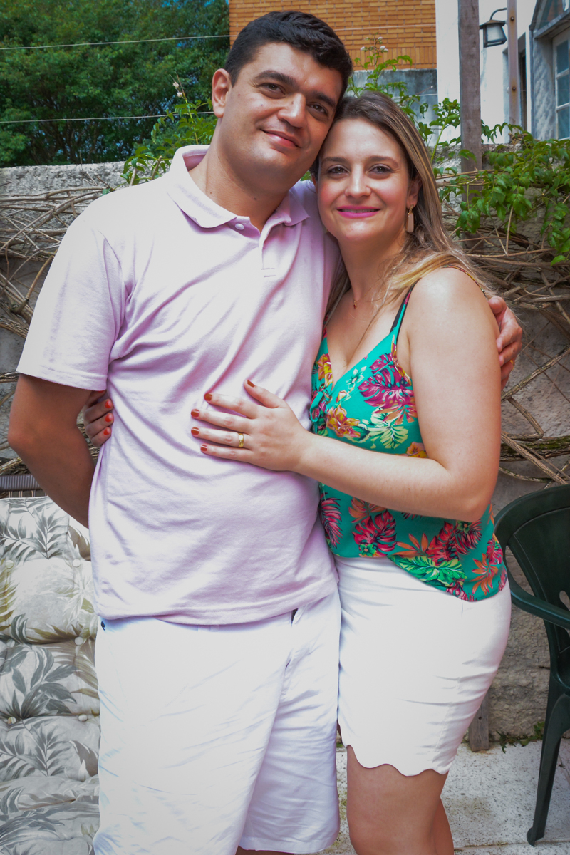 foto dos pais do aniversariante no Condomínio Morumbi, São Paulo festa Leonardo 1 aninho, tema Mickey