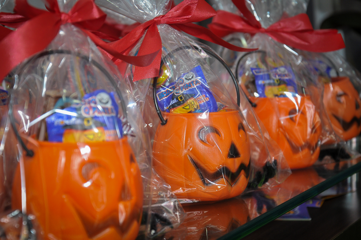 lembrancinha do tema da festa Buffet Megauê, Moema, SP, festa de aniversário infantil de Eduardo 5 anos, tema da festa Weloween