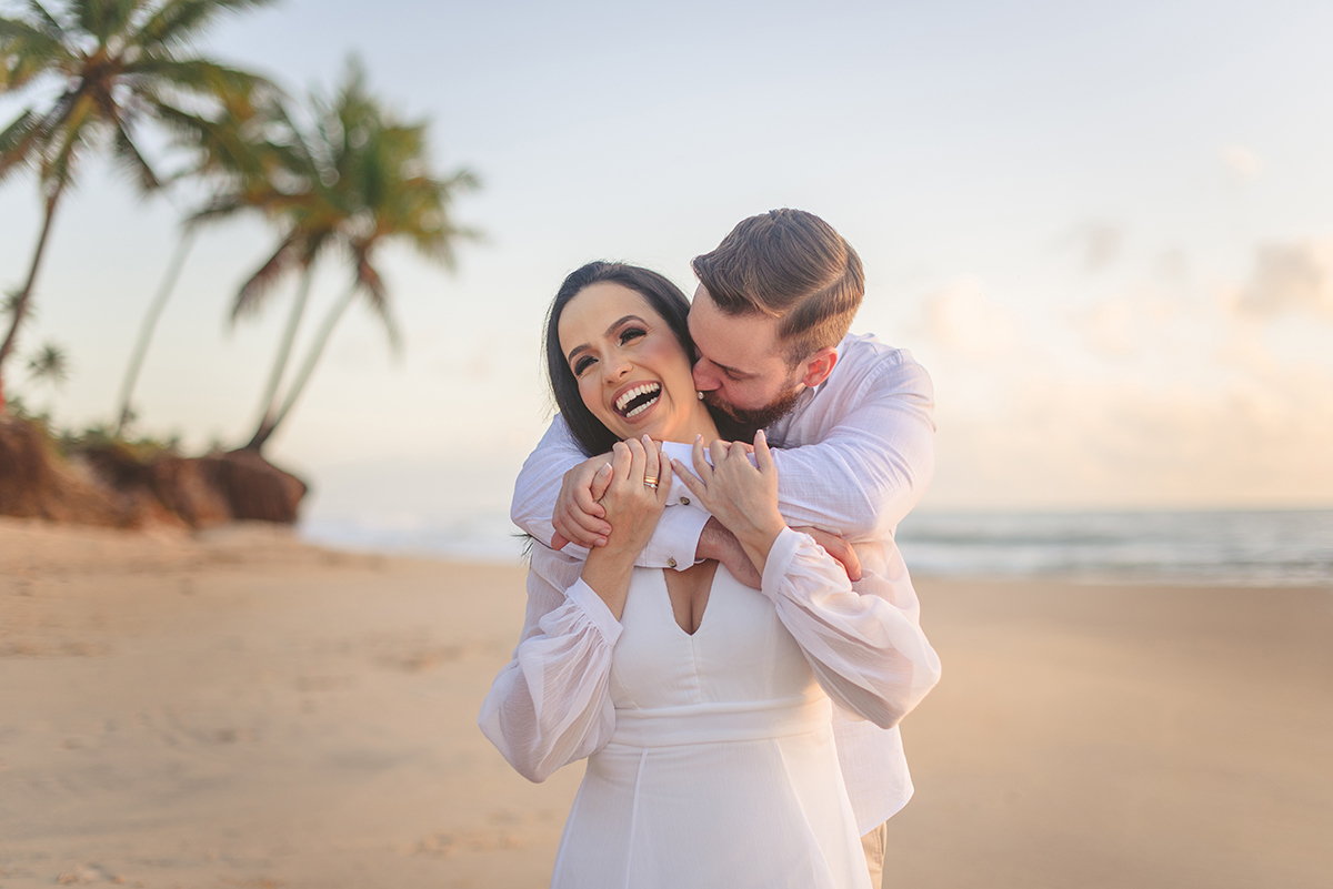 Momentos de ensaio pré casamento