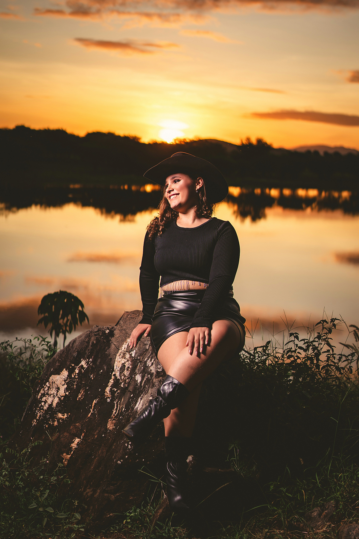 Ensaio no por do sol