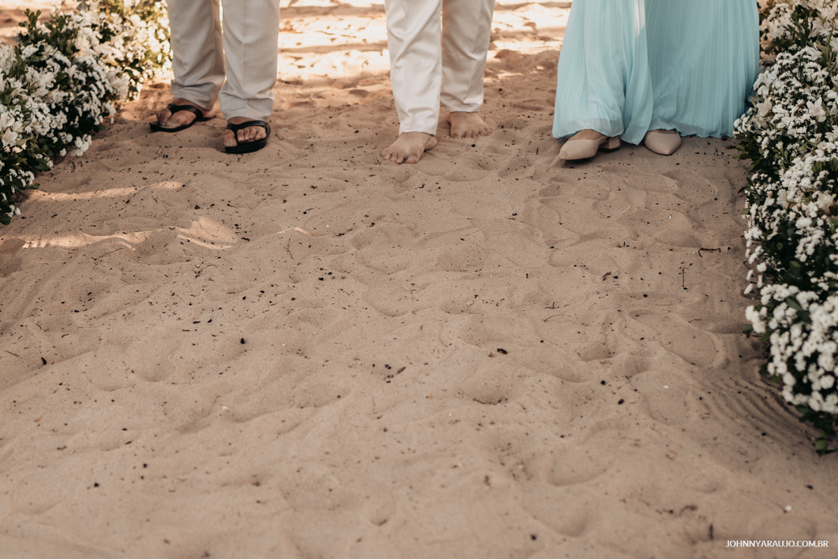 Casamento pé na areia