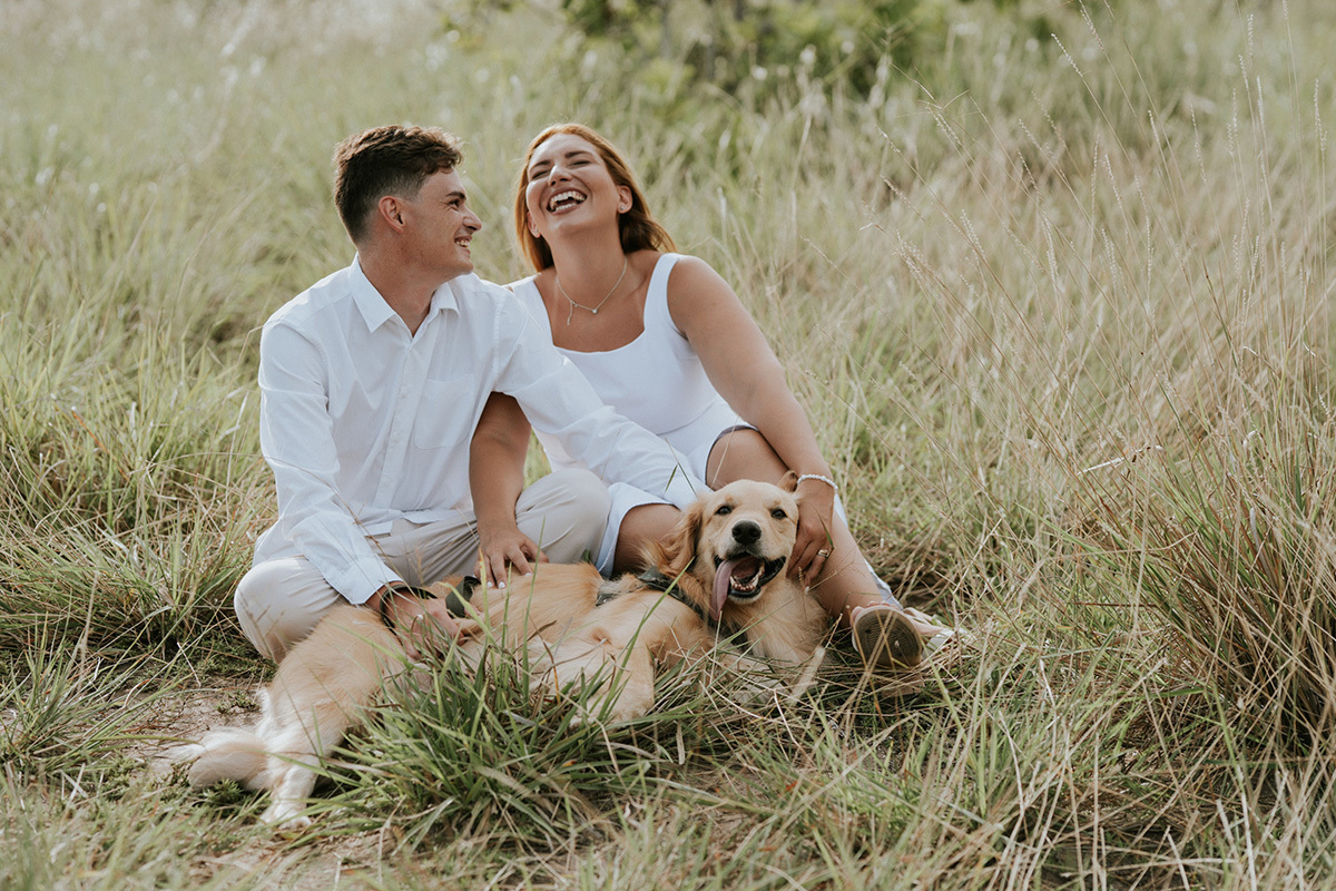 Ensaio de casal com DOg