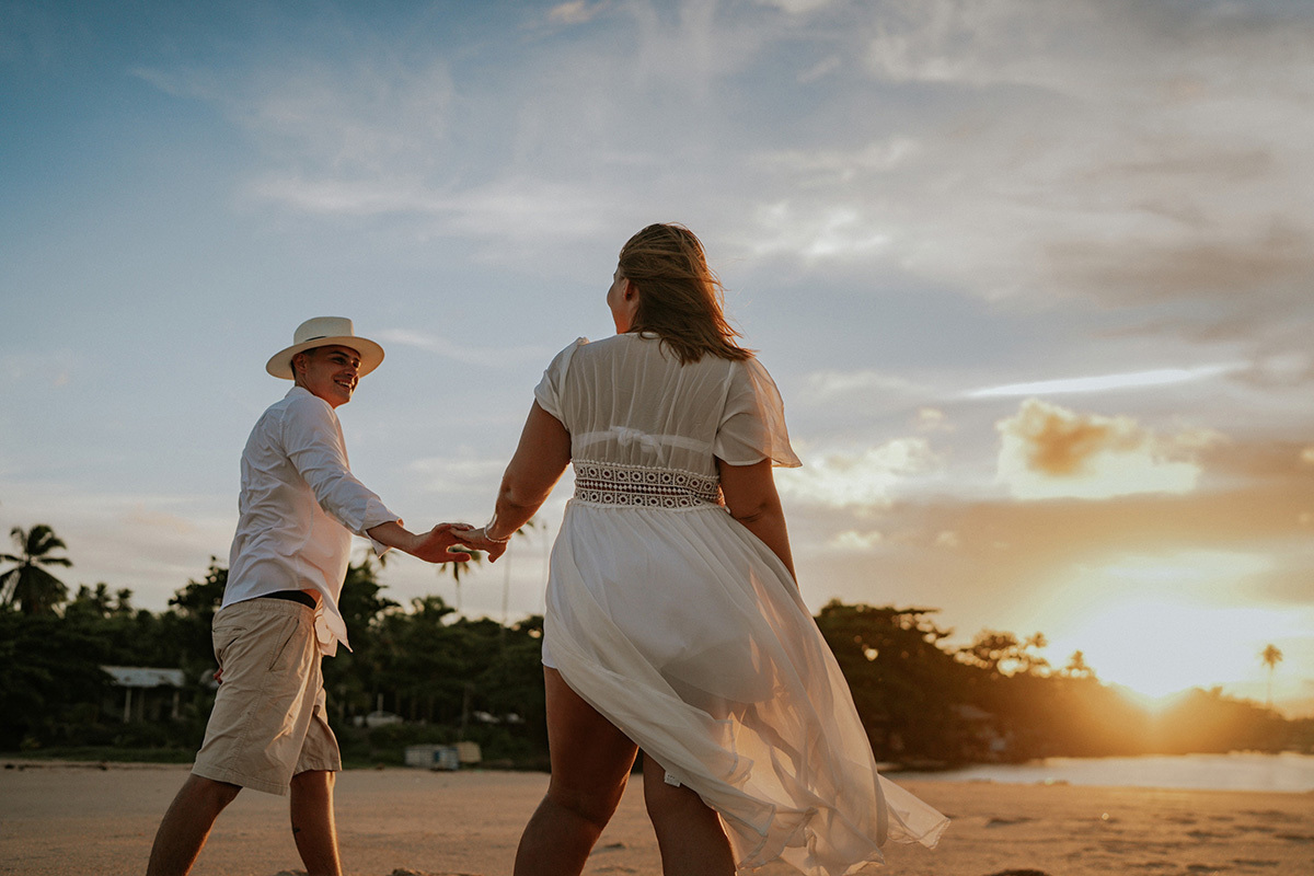 Ensaio Romantico na Praia