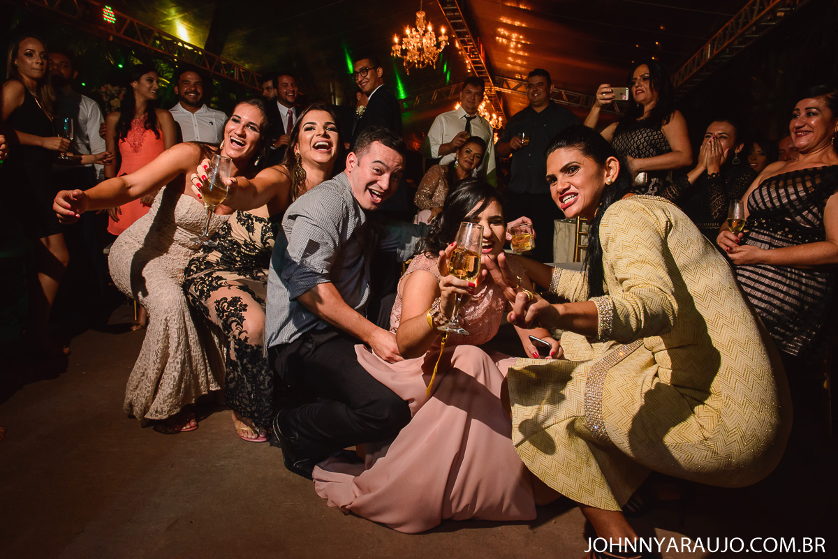 festa de casamento a noite