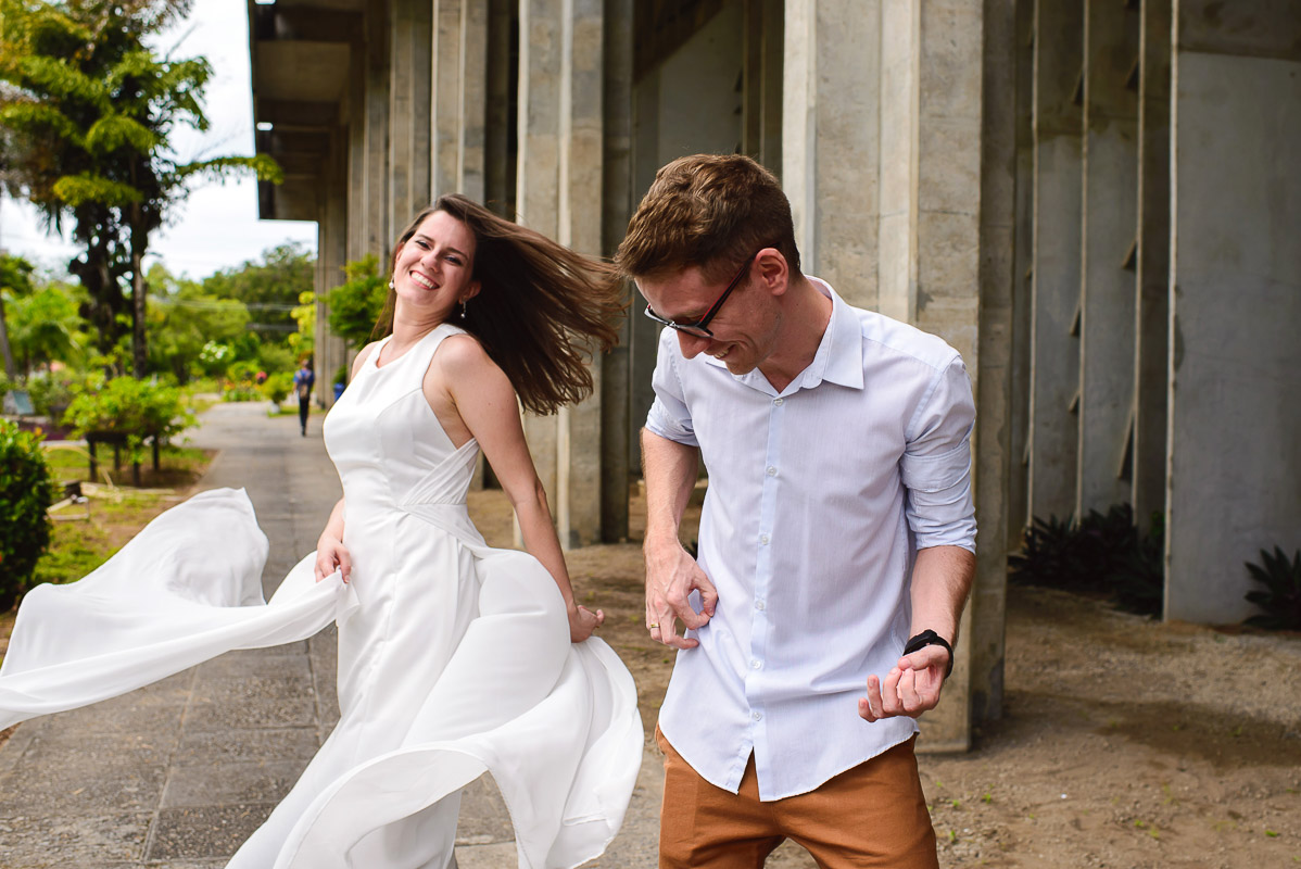 ensaio dos noivos no estilo rock