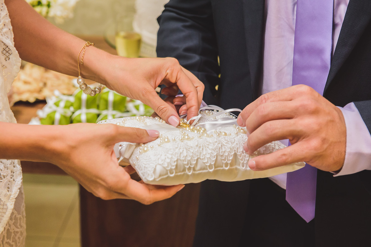 detalhes do casamento são as alianças