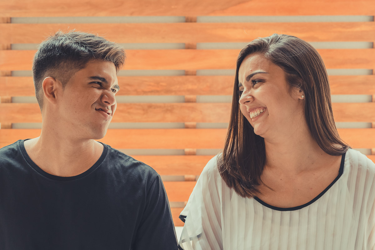 sorriso e brincadeiras