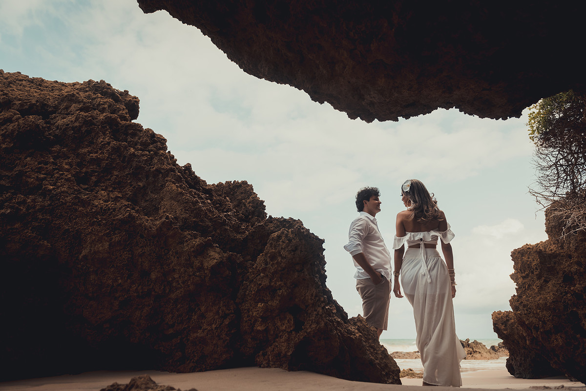 pedras e movimento causam no ensaio dos noivos ingrid e lailson