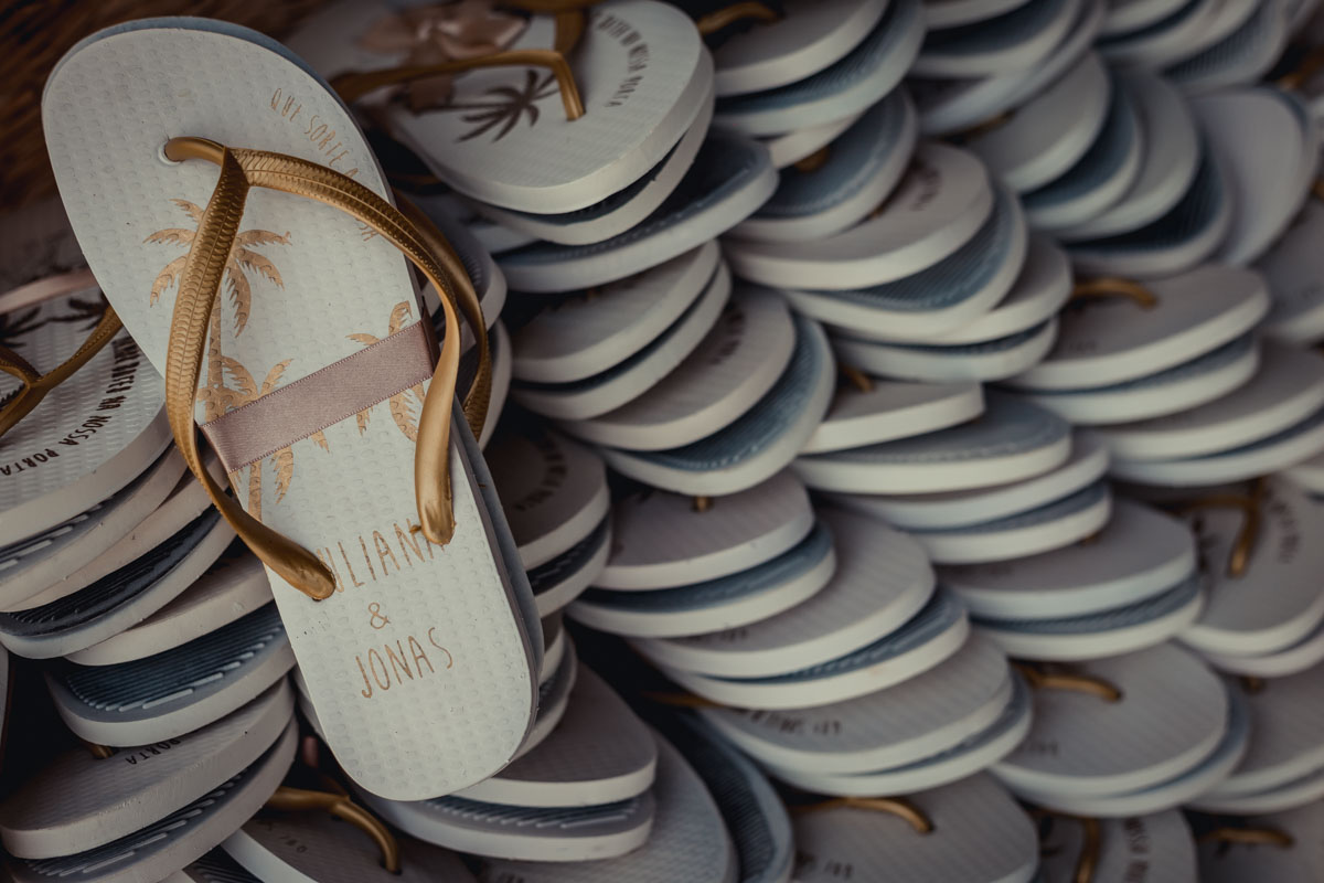 para casar na praia sandálias personalizadas