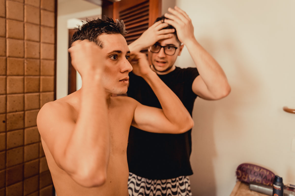 penteados com irmão do noivo